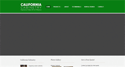 Desktop Screenshot of californiacabinetry.com